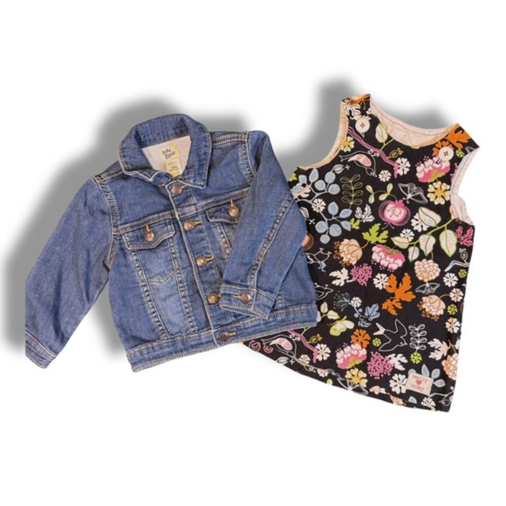 Baby‎ B'gosh Denim Jacket 18M + Really Rosey Floral Dress